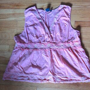 Sonoma Coral Sleeveless Top